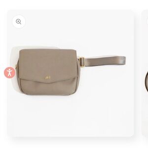 Beige belt bag